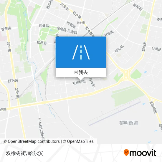 双榆树街地图