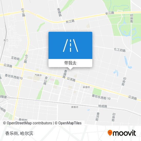 香乐街地图