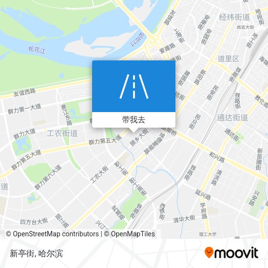 新亭街地图