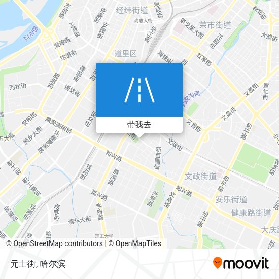 元士街地图