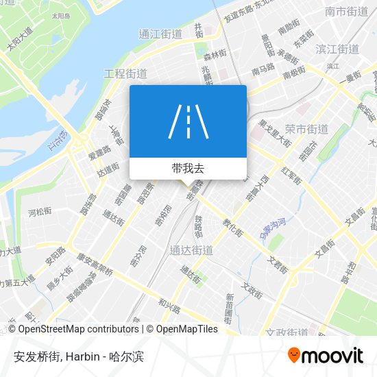 安发桥街地图