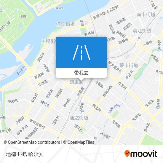 地德里街地图