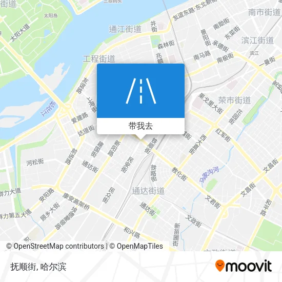 抚顺街地图