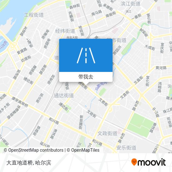 大直地道桥地图