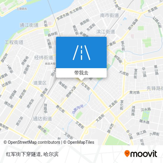 红军街下穿隧道地图