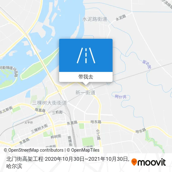 北门街高架工程·2020年10月30日~2021年10月30日地图