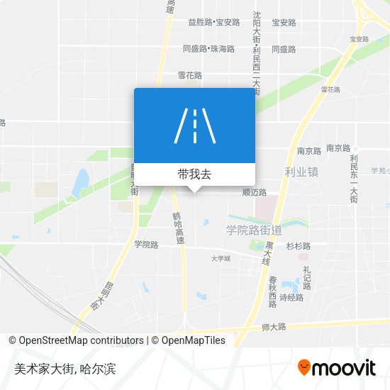 美术家大街地图