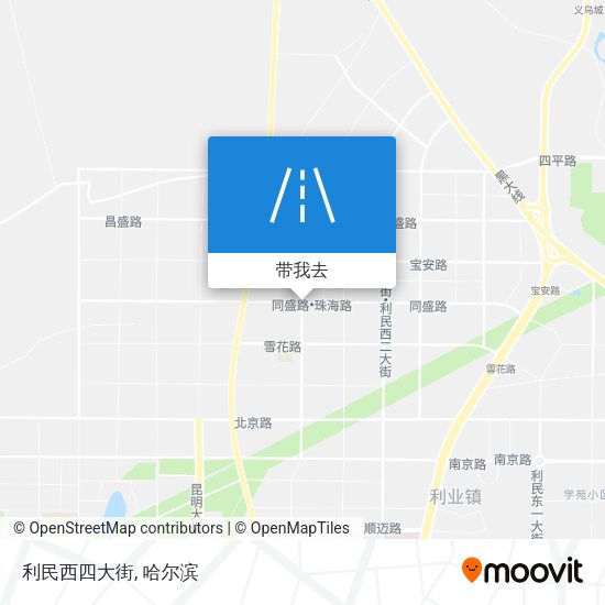 利民西四大街地图
