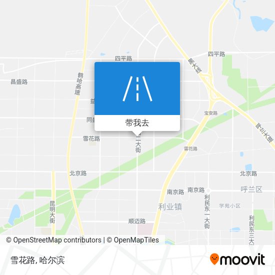 雪花路地图