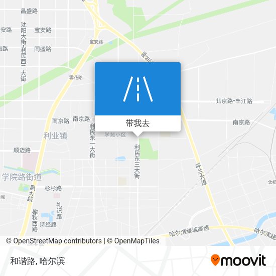 和谐路地图