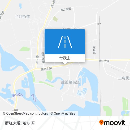 萧红大道地图