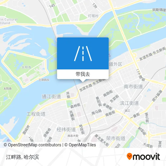 江畔路地图
