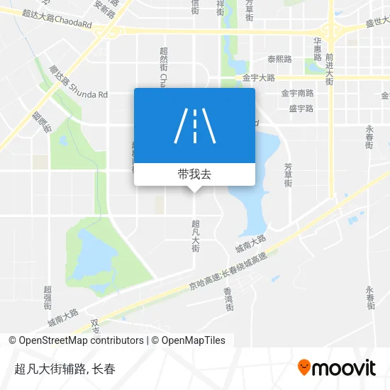 超凡大街辅路地图