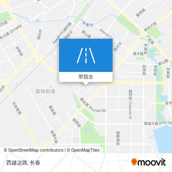 西越达路地图