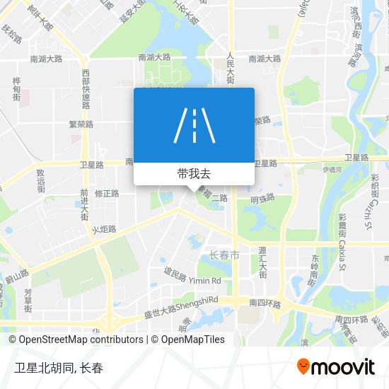 卫星北胡同地图