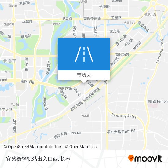 宜盛街轻轨站出入口西地图