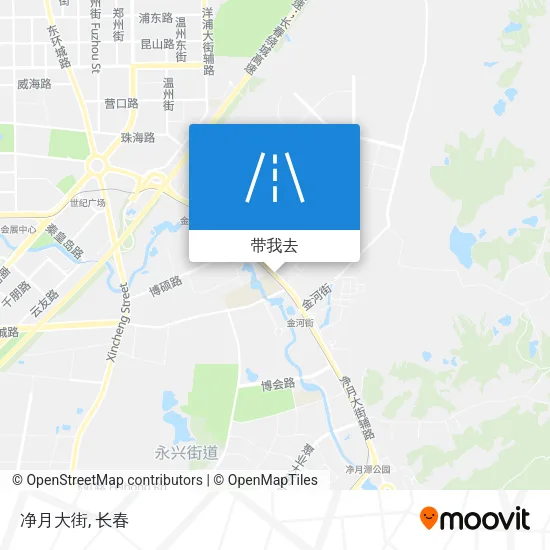 净月大街地图