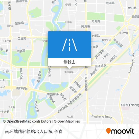 南环城路轻轨站出入口东地图