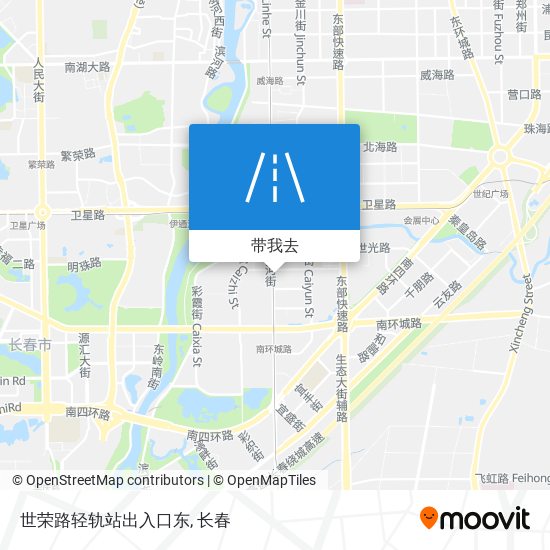 世荣路轻轨站出入口东地图