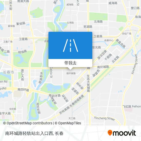 南环城路轻轨站出入口西地图