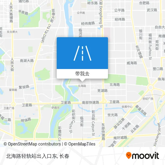 北海路轻轨站出入口东地图