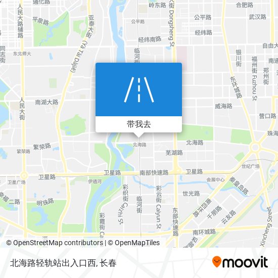 北海路轻轨站出入口西地图