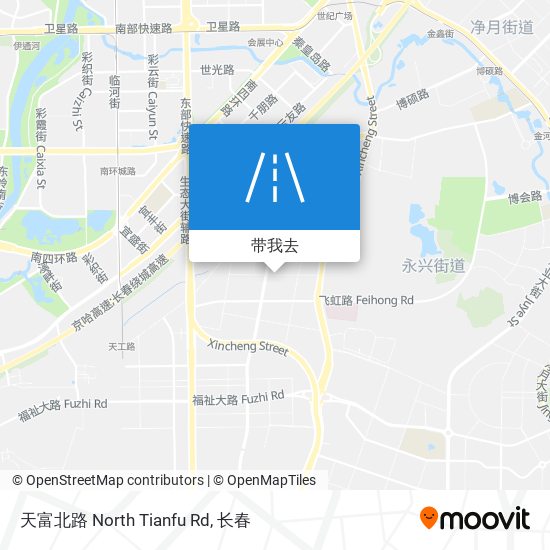 天富北路 North Tianfu Rd地图