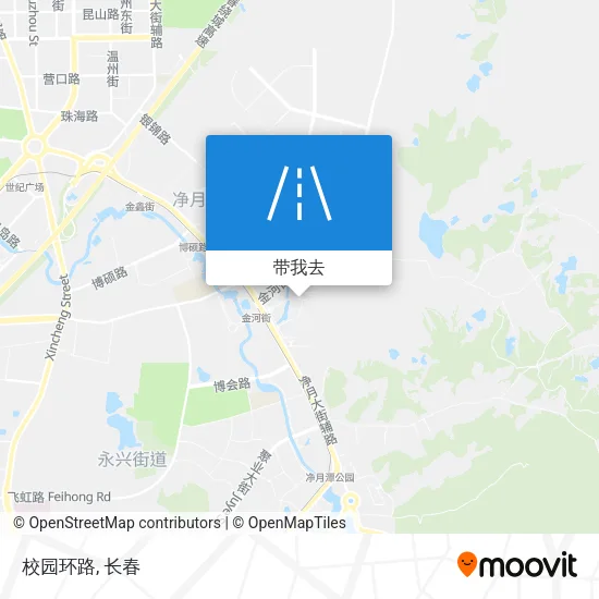 校园环路地图