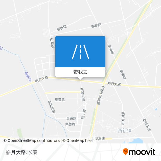 皓月大路地图