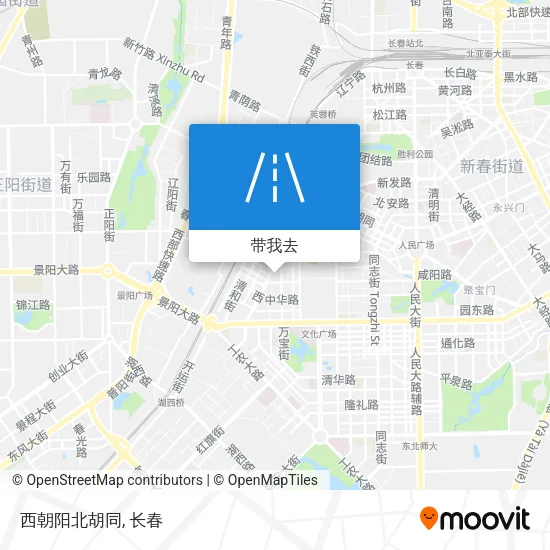 西朝阳北胡同地图