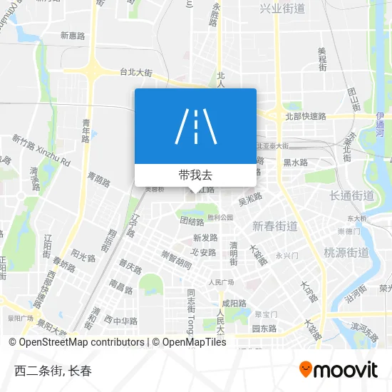 西二条街地图