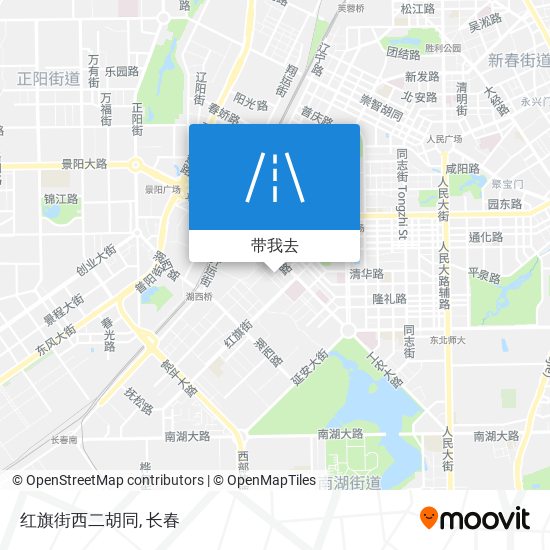 红旗街西二胡同地图