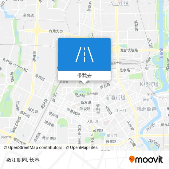 嫩江胡同地图