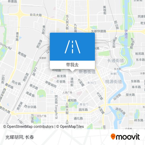 光耀胡同地图