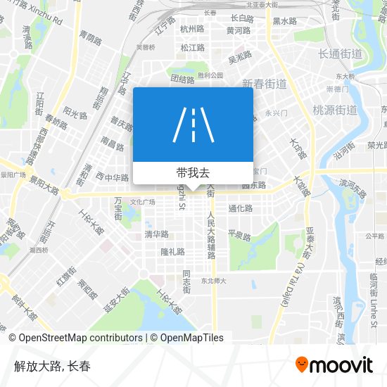 解放大路地图