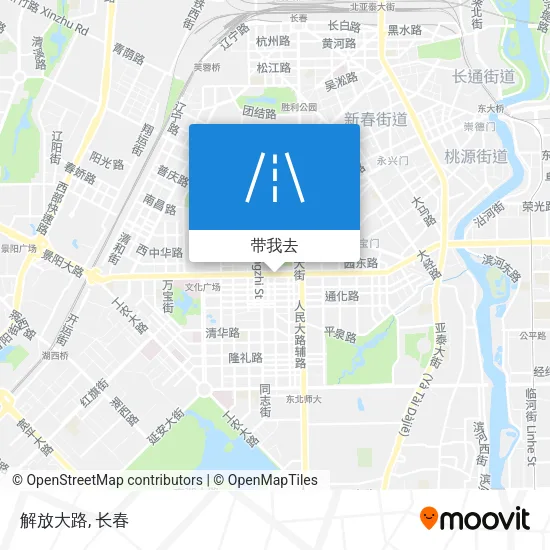解放大路地图