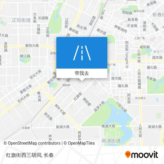 红旗街西三胡同地图