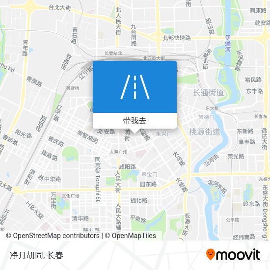 净月胡同地图