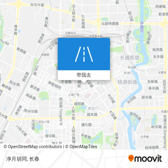 净月胡同地图