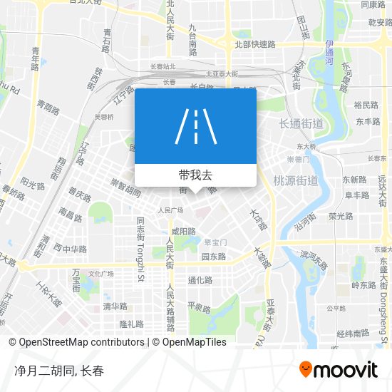 净月二胡同地图