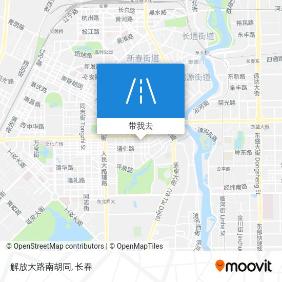 解放大路南胡同地图