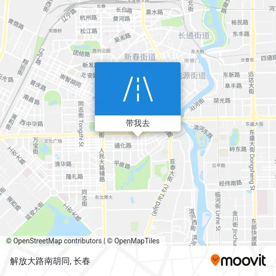 解放大路南胡同地图