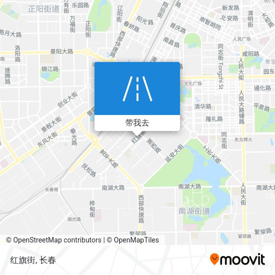 红旗街地图