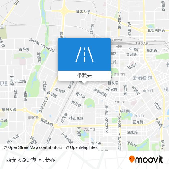 西安大路北胡同地图