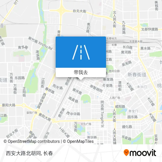 西安大路北胡同地图
