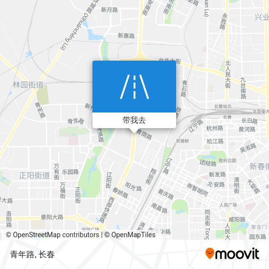 青年路地图