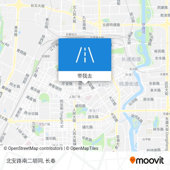 北安路南二胡同地图