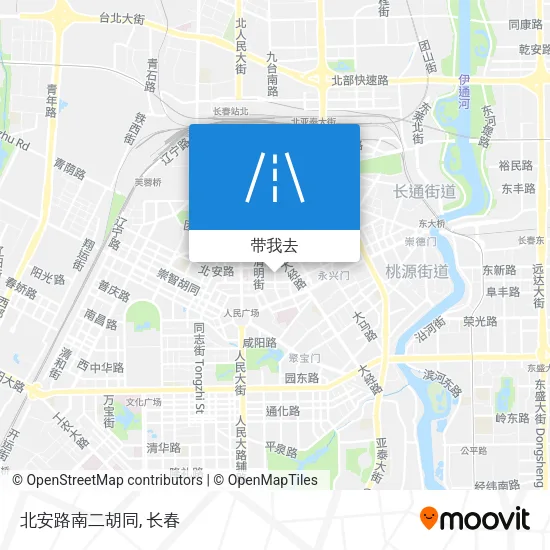 北安路南二胡同地图