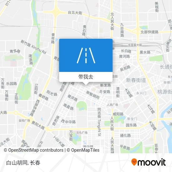 白山胡同地图