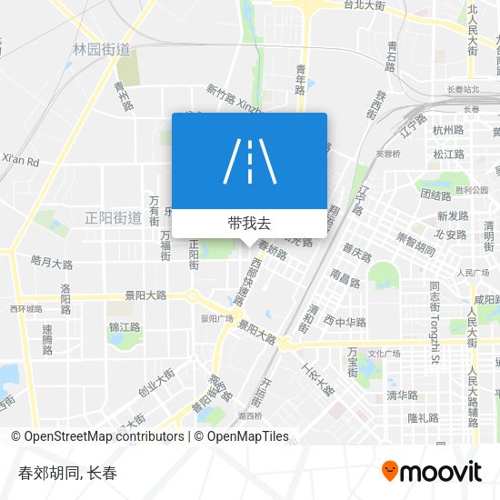 春郊胡同地图